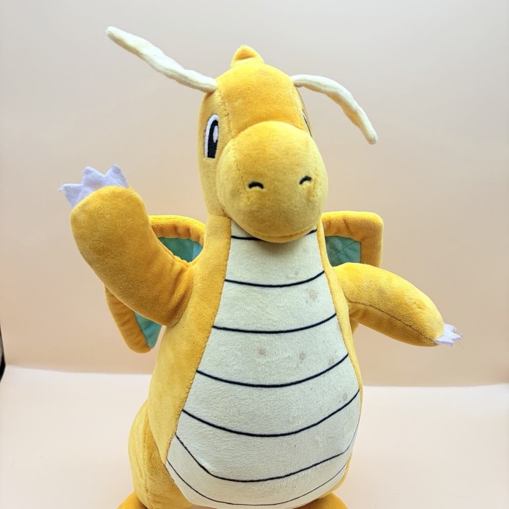 Dragonite Pokemon 12" Plush Stuffed Animal Toy Jazwares Officially Licensed